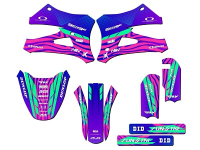 10-20 KING / FWE CX 50 TIGRE Pink Senge Graphics Kit Compatible with Cobra