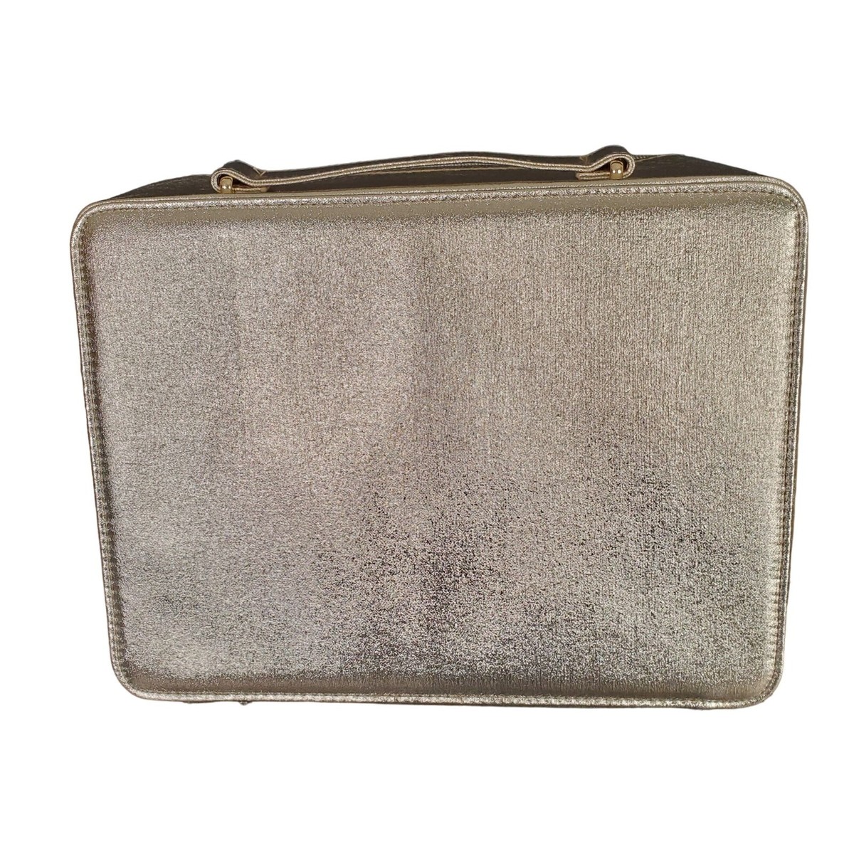 Lancome Case Cosmetic Makeup Travel Lingerie Zip Carry Handle Glam