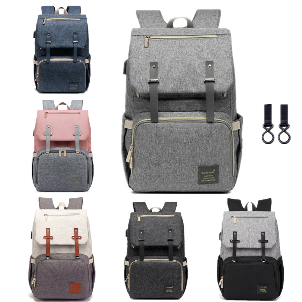 2022 NEW Luxury Baby Diaper Bag Nappy Backpack Waterproof Mummy