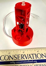 LIGHTED BLINKING Red Waterline Navigation Buoy RTR O Scale - SME Platinum Series