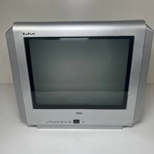 RCA Truflat VTG Retro Gaming CRT TV 14F512T 14" Screen TV Works (No Remote)
