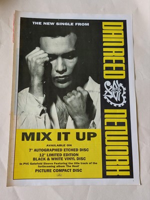 Dan Reed Network - Mix It Up Album Release Original Vintage Advert Rock Music
