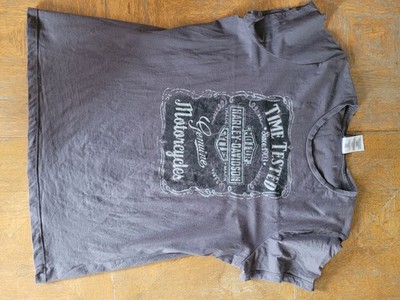 Harley Davidson Herren T-Shirt XXL Grau Pre-owned Vintage Made In USA Rare