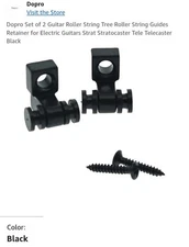 Dopro Set of 2 Guitar Roller String Tree Roller String Guides Retainer for Elect