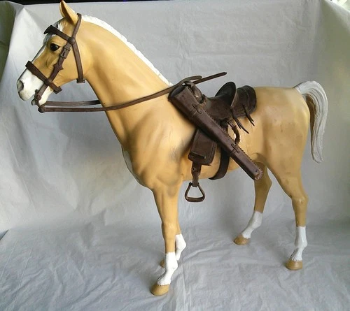 Vintage Marx Best of the West Thunderbolt Horse w/ Saddle loose 1960's
