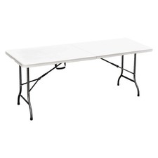 TAVOLO PIC NIC PIEGHEVOLE 'PARTY' cm 152 x 74,5 x h. 72 - colore bianco