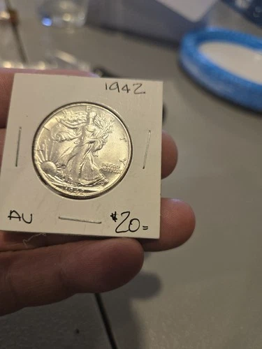 1942 50C Walking Liberty Half Dollar AU