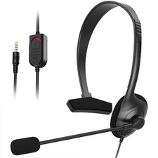 Phone Headset with Noise Canceling Mic  Mute Switch for Customer Service Office