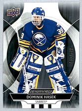 Dominik Hasek 2024-25 UD Engrained Icons Ebony /199 #70 Buffalo Sabres
