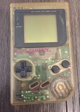 Vintage Nintendo Clear Game Boy Hand Held Console DMG-01 Parts or Repair