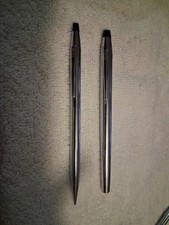 Cross Century Classic Chrome Pen  Mechanical Pencil Set Made In USA