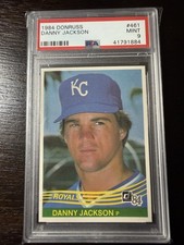 1984 Donruss #461 Danny Jackson PSA 9 RC Kansas City Royals
