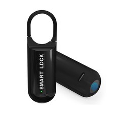 Smart Fingerprint Padlock for Locker, Small Rechargeable Fingerprint Lock, Ke...