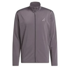 NEW Men's Adidas Tricot Full Zip Track Jacket Gray Size Large