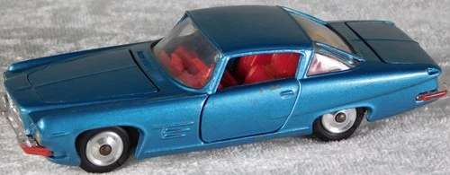 Vintage 1960's Corgi Toys 241 Chrysler Ghia L6.4 V8 Blue Car