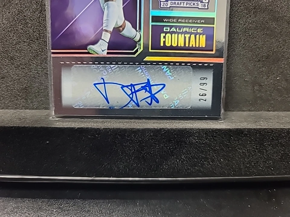 2018 Panini Contenders Draft Picks Daurice Fountain Auto #290 (RC) /99 (Bowl) - Image 3 of 4