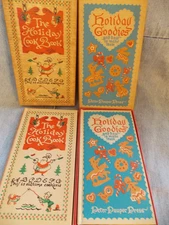 Holiday Goodies & The Holiday Cookbook 1950s PETER PAUPER PRESS Box Set x2