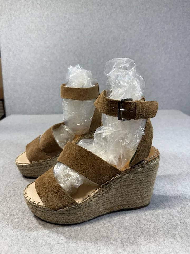 Dolce Vita Zapatos Mujer Talla 7 Gamuza Cuña Alpargata Plataforma Sandalias Hebilla Foto 3 de 4