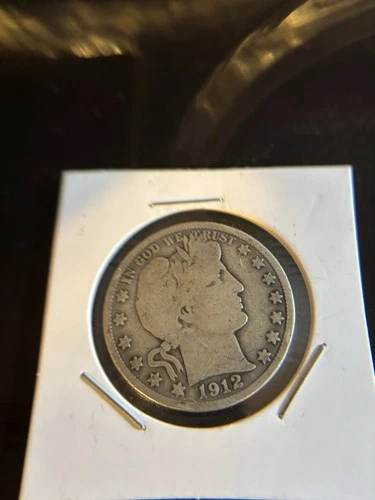 1912 D Silver Barber Half Dollar Circulated/nice Detail