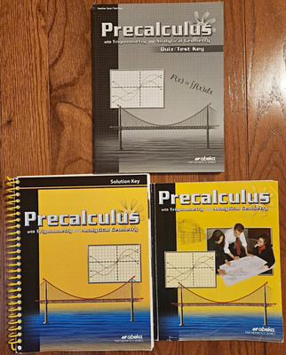 Abeka Precalculus Trigonometry & Analytical Geometry Text Solution Key Test Key