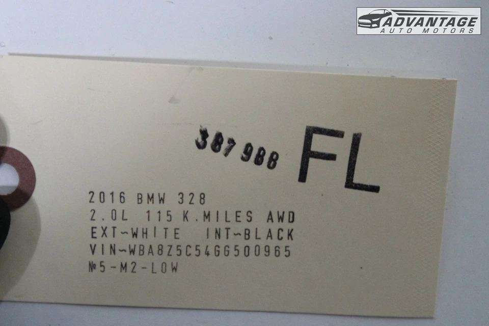 BMW 328I GT XDRIVE F34 2014-2016 barra actuador cerradura puerta delantera izquierda OEM Foto 4 de 4