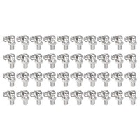 90-Grad-Hydraulik-Schmiernippel Aus Vernickeltem Eisen,M6 X 1Mm Gewinde,40 StüCk
