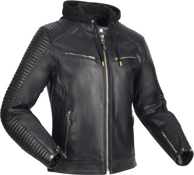 Segura Dorian 2 Motorrad Lederjacke, schwarz, XL