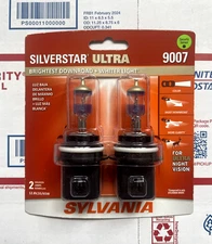 NEW - Sylvania Silverstar ULTRA 9007 Pair Set High Performance Headlight 2 Bulbs
