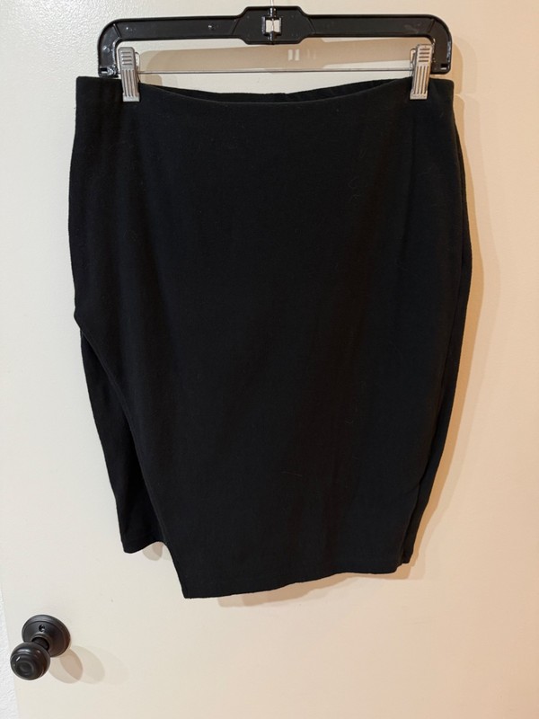 JAMES PERSE WOMEN'S KNIT SKIRT BLACK SIZE 2 S-M