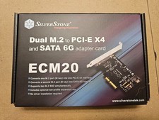 Silverstone SST-ECM20 Dual M2 to PCI-E X4 and SATA Adapter Card - Expansion Card