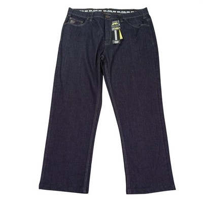 Lois Brad Slim Jeans Men 38x27.5 Dark Blue Straight Leg Stretch Comfort Waist