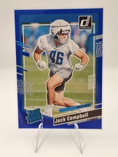 2023 Donruss Jack Campbell Rated Rookie Blue Press Proof Color Match #330