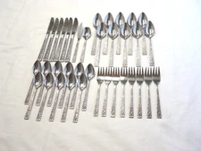 NATIONAL STAINLESS PAMPLONA STAINLESS FLATWARE 37-PIECES