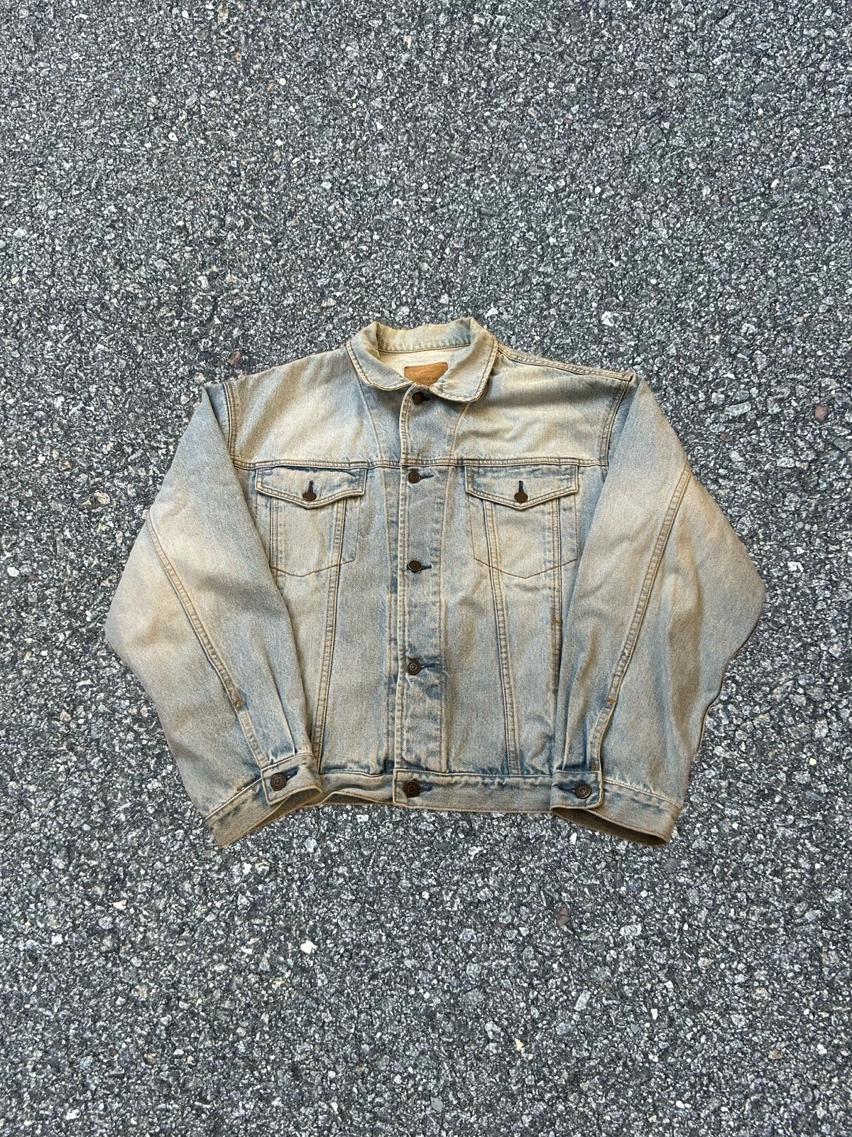 Vintage Gap Denim Jacket Large 90s Light Wash