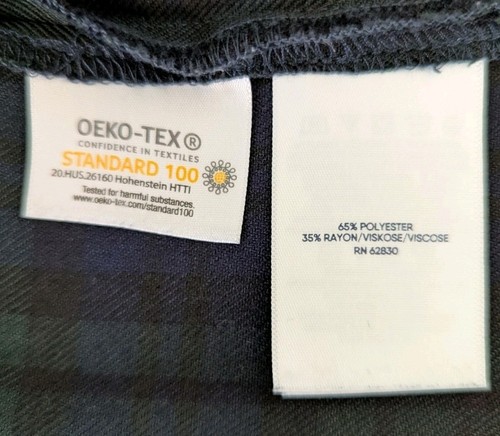 LANDS END Navy/Evergreen Plaid School Uniform Below Knee Skirt Girls 14 NWOT - Picture 8 of 10