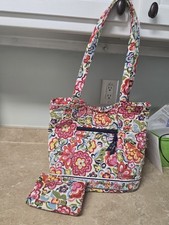 Retired Hope Garden Vera Bradley Purse Shoulder Bag And Wallet EUC