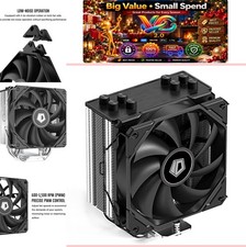 CPU Air Cooler 4 Heatpipes 120mm PWM Fan Intel LGA1700/1200/115X AMD AM4/AM5