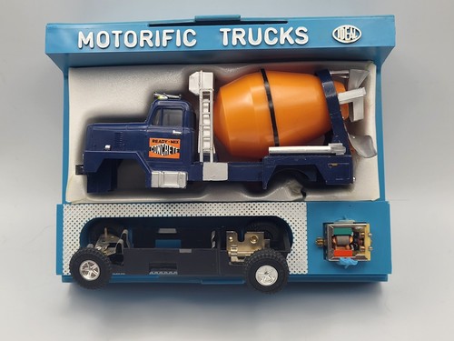 IDEAL Motorific Trucks Cement Truck In Case Rare Ideal Vintage 1966 Ready Mix - Picture 2 of 20