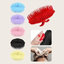1PC Black Scalp Massager Shower Brush Round Hair Comb Cleaning Tool for Men Wome