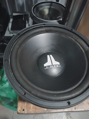  Old School JL Audio 12W0-12 Subwoofer,  Small Rip, Hard To Find, FREE SHIPPING 