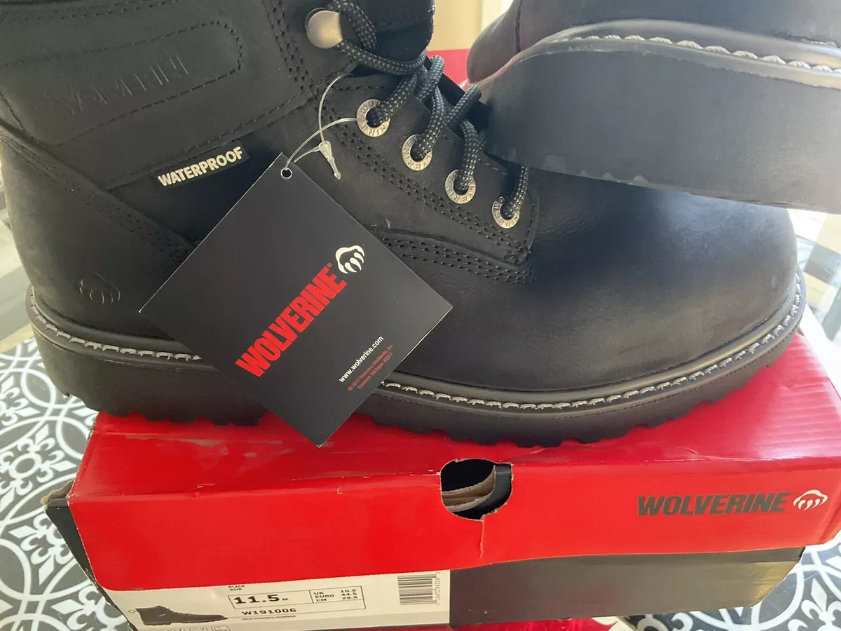 Wolverine men's floorhand 6 inch waterproof soft toe work shoe hotsell