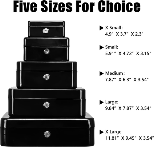 Metal Cash Box with Money Tray and Lock,Money Box with Cash Tray,Cash Drawer,11. - Picture 7 of 12