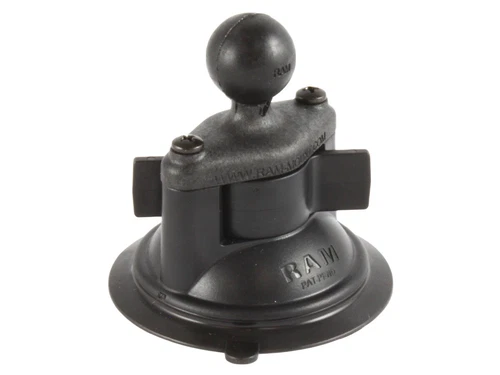 RAM Mount Suction Cup Twist Lock Base with Composite Diamond Base and 1" Ball