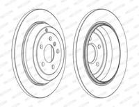 2X Ferodo DDF1530C Bremsscheibe FüR MERCEDES-BENZ