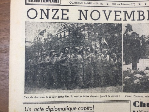 Général de Gaulle Churchill 11 Novembre 1944 Oradour Drancy Bayet Metz Libre WW2 - Photo 3/12