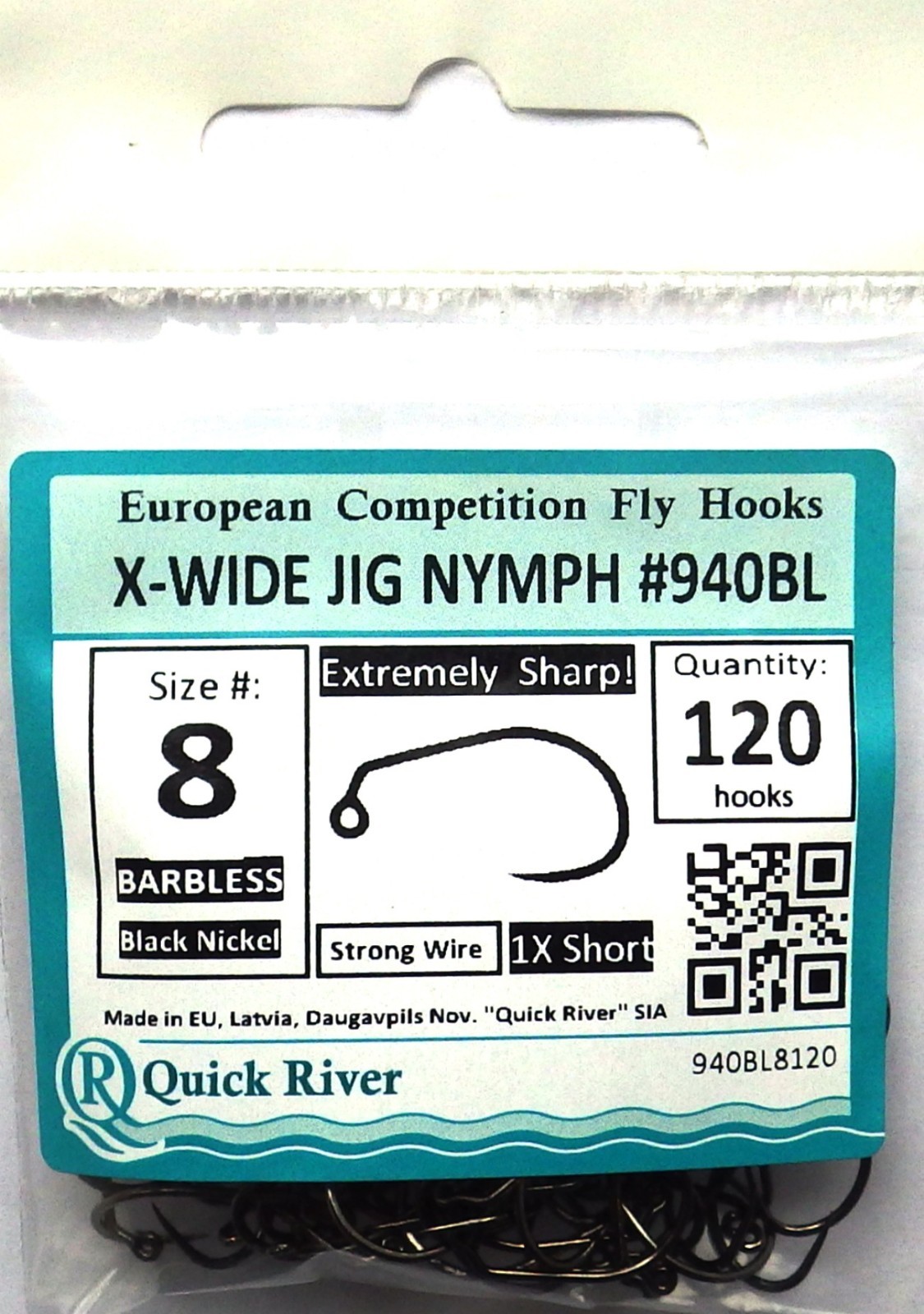FLY JIG NYMPH XWIDE GAPE HOOKS BARBLESS 8 10 Fly Fishing Competition