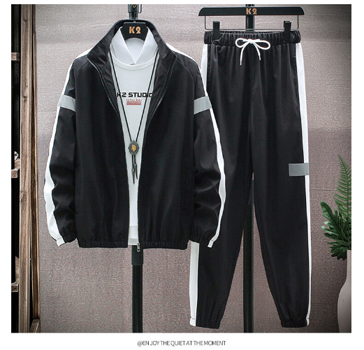 Men Jacket Tracksuit Sports Suit Men's Set Mens Sportswear Jacket Pants