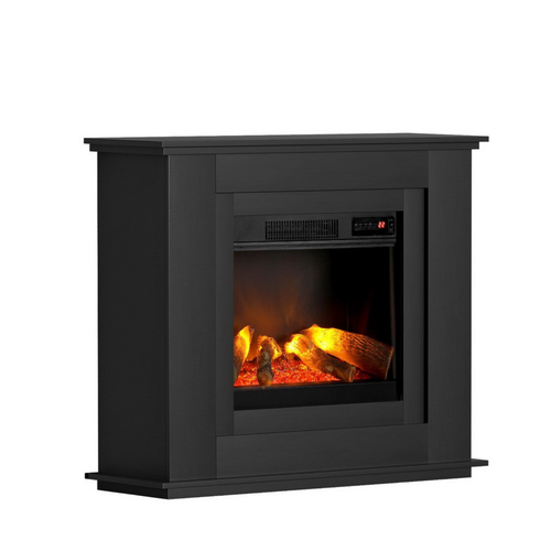 Devanti Electric Fireplace Mantel Portable Wood Heater 3D Flame Effect 2000W - Picture 16 of 27