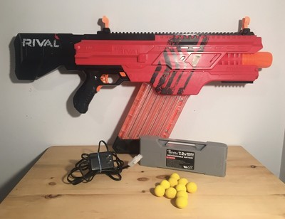 Nerf Rival Khaos Mxvi 4000 Blaster Red W Rechargeable Battery 10 Rounds Euc Ebay