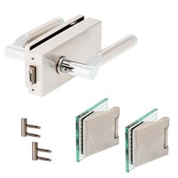 GlastüRbeschlag Set Q Uv + Office BäNder Rt Edelstahl GlastüRschloss Lightning